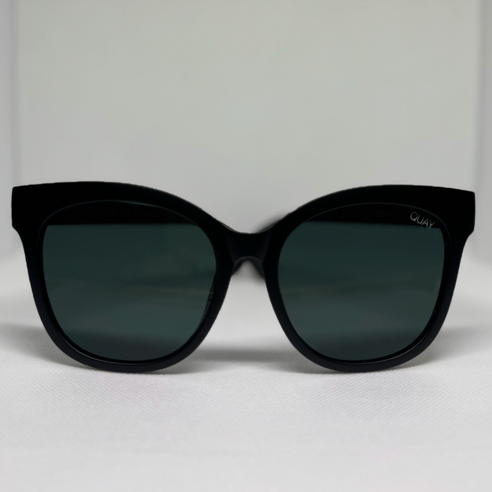 Quay Australia Black Oversized Square Sunglasses